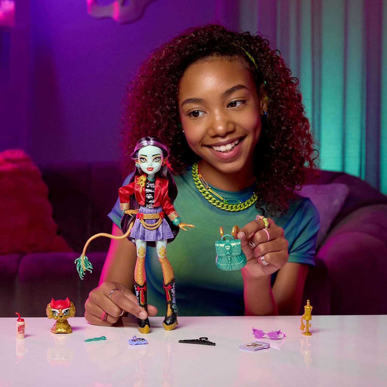 Monster High Doll with Pet & Accessories - Jinafire, product image 6