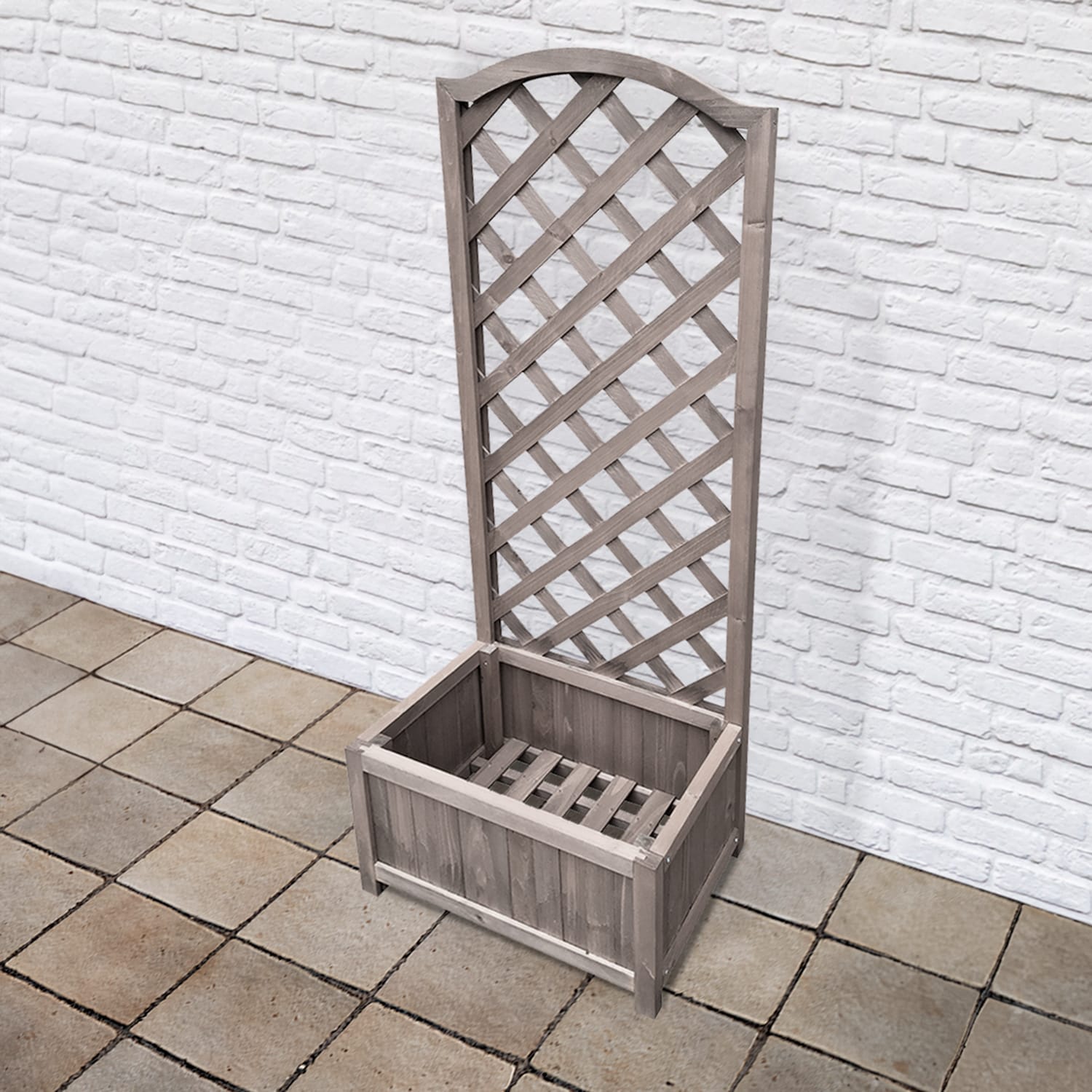 Jardin Wooden Planter With Lattice, product image 2