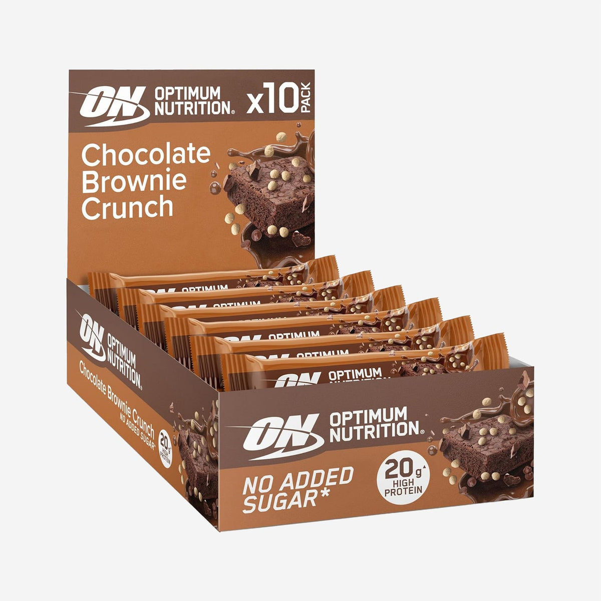 Optimum Nutrition Chocolate Brownie Crunch 65g x 10, product image 2