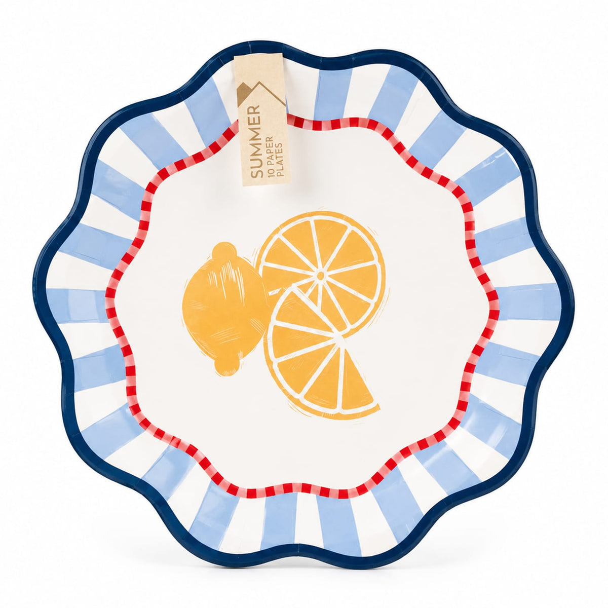 Summer Paper Plates 10 Pack